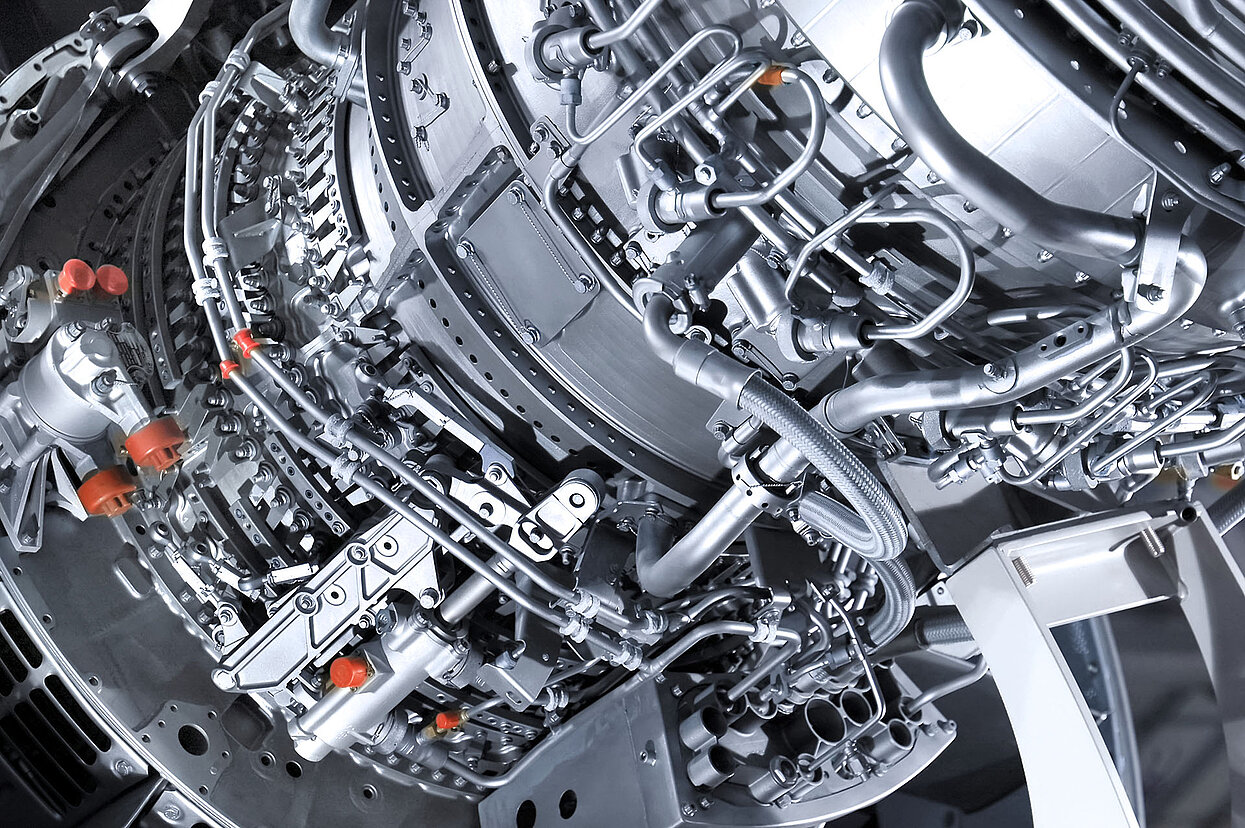 Turbinenbauteil aus der Luftfahrtindustrie, gereinigt von CAVISONIC